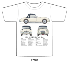 MGA Twin Cam 1958-60 T-shirt Front
